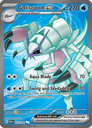 POKEMON TCG - Golisopod ex 221/182 SV04 Paradox Rift - Ultra Rare
