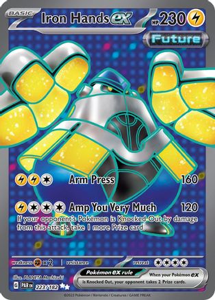 POKEMON TCG - Iron Hands ex 223/182 SV04 Paradox Rift - Ultra Rare