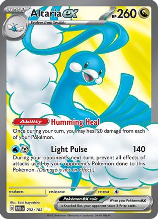 POKEMON TCG - Altaria ex 232/182 SV04 Paradox Rift - Ultra Rare