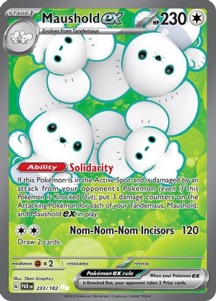 POKEMON TCG - Maushold ex 233/182 SV04 Paradox Rift - Ultra Rare