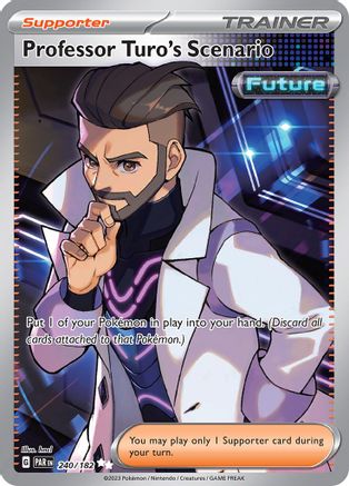 POKEMON TCG - Professor Turo's Scenario 240/182 SV04 Paradox Rift - Ultra Rare