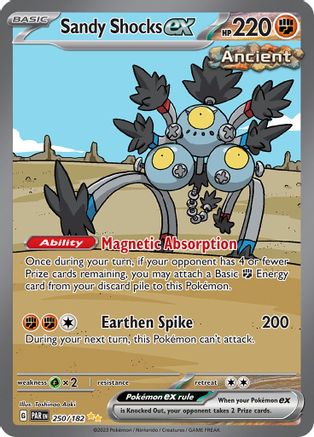 POKEMON TCG - Sandy Shocks ex 250/182 SV04 Paradox Rift - Special Illustration Rare