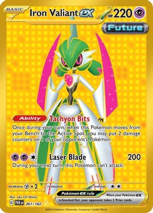 POKEMON TCG - Iron Valiant ex 261/182 SV04 Paradox Rift - Hyper Rare