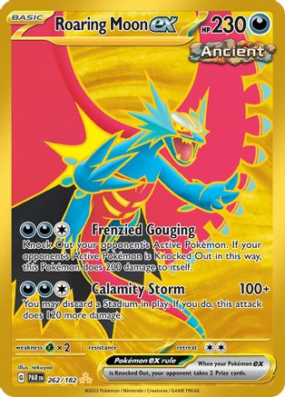 POKEMON TCG - Roaring Moon ex 262/182 SV04 Paradox Rift - Hyper Rare