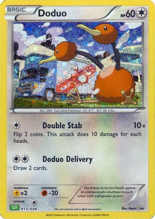 POKEMON TCG - Doduo 013/034 Trading Card Game Classic - Classic Collection