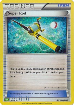 POKEMON TCG - Super Rod (CLV) 028/034 Trading Card Game Classic - Classic Collection