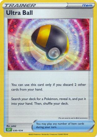 POKEMON TCG - Ultra Ball (CLV) 030/034 Trading Card Game Classic - Classic Collection