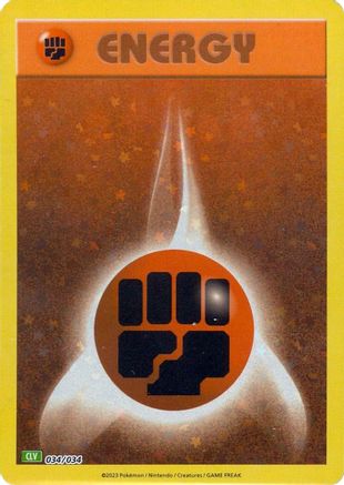 POKEMON TCG - Basic Fighting Energy 034/034 Trading Card Game Classic - Classic Collection