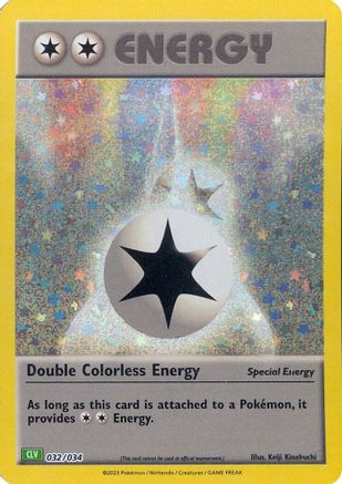 POKEMON TCG - Double Colorless Energy (CLV) 032/034 Trading Card Game Classic - Classic Collection