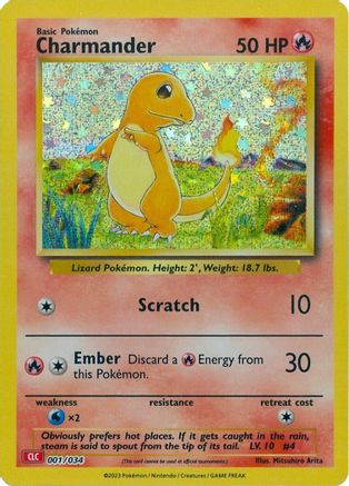 POKEMON TCG - Charmander 001/034 Trading Card Game Classic - Classic Collection