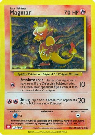 POKEMON TCG - Magmar 006/034 Trading Card Game Classic - Classic Collection