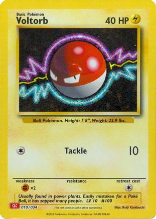 POKEMON TCG - Voltorb 010/034 Trading Card Game Classic - Classic Collection