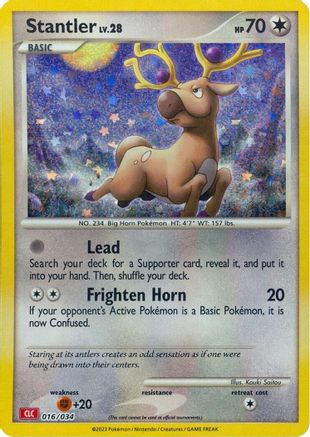 POKEMON TCG - Stantler 016/034 Trading Card Game Classic - Classic Collection