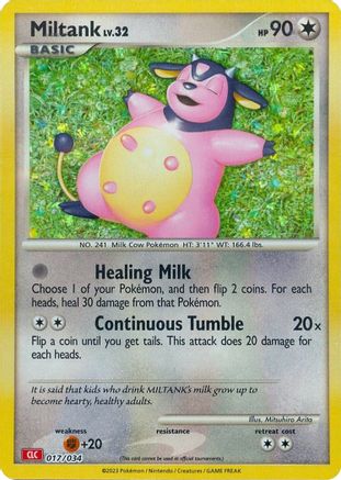 POKEMON TCG - Miltank 017/034 Trading Card Game Classic - Classic Collection