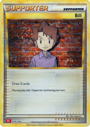 POKEMON TCG - Bill (CLC) 018/034 Trading Card Game Classic - Classic Collection