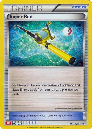 POKEMON TCG - Super Rod (CLC) 027/034 Trading Card Game Classic - Classic Collection