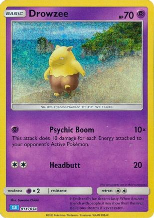 POKEMON TCG - Drowzee 011/034 Trading Card Game Classic - Classic Collection