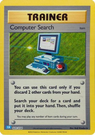 POKEMON TCG - Computer Search (CLB) 020/034 Trading Card Game Classic - Classic Collection