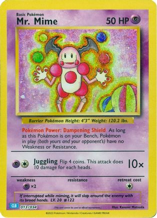 POKEMON TCG - Mr. Mime 013/034 Trading Card Game Classic - Classic Collection
