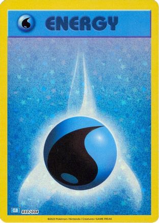POKEMON TCG - Basic Water Energy 033/034 Trading Card Game Classic - Classic Collection