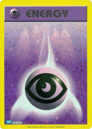 POKEMON TCG - Basic Psychic Energy 034/034 Trading Card Game Classic - Classic Collection
