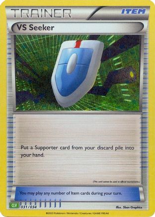 POKEMON TCG - VS Seeker (CLV) 031/034 Trading Card Game Classic - Holo Rare