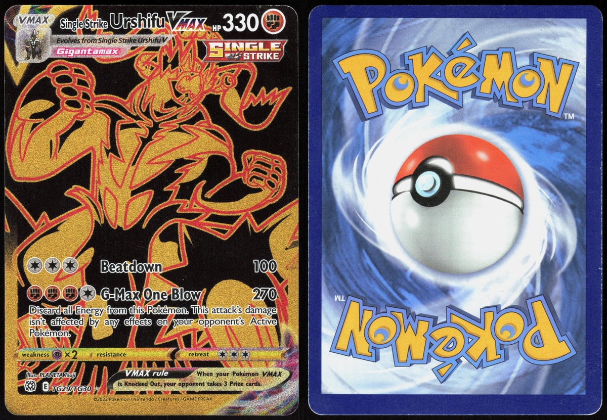 SINGLE STRIKE URSHIFU VMAX TG29/TG30 BRILLIANT STARS TRAINER GALLERY HOLO HP