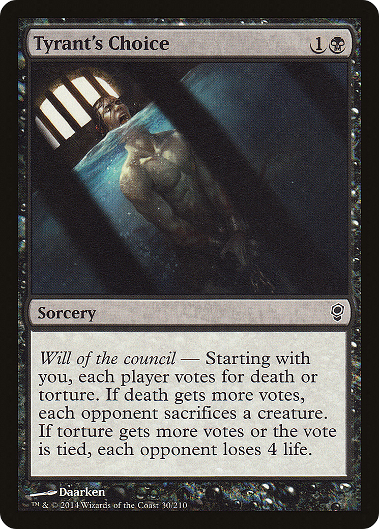 MAGIC: THE GATHERING  - Tyrant's Choice (CNS-030) - Conspiracy