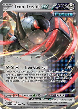 POKEMON TCG - Iron Treads ex 066/091 SV Paldean Fates - Double Rare