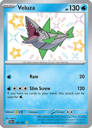 POKEMON TCG - Veluza 125/091 SV Paldean Fates - Shiny Rare