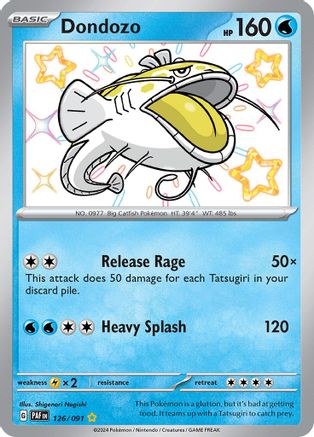 POKEMON TCG - Dondozo 126/091 SV Paldean Fates - Shiny Rare