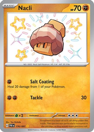 POKEMON TCG - Nacli 176/091 SV Paldean Fates - Shiny Rare