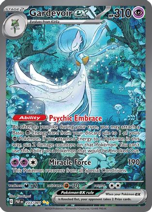 POKEMON TCG - GARDEVOIR EX 233/091 PALDEAN FATES SPECIAL ILLUSTRATION RARE
