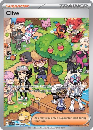 POKEMON TCG - Clive 236/091 SV Paldean Fates - Special Illustration Rare