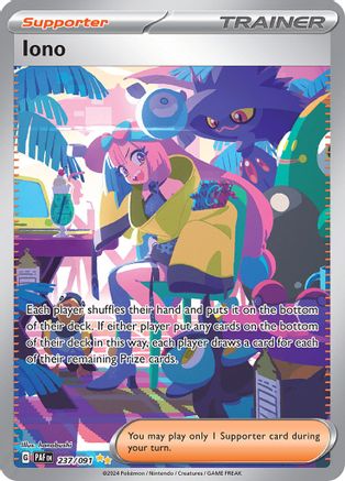 POKEMON TCG - Iono 237/091 SV Paldean Fates - Special Illustration Rare