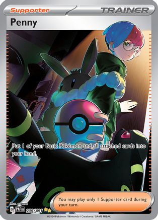 POKEMON TCG - Penny 239/091 SV Paldean Fates - Special Illustration Rare
