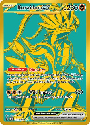 POKEMON TCG - Koraidon ex 245/091 SV Paldean Fates - Hyper Rare
