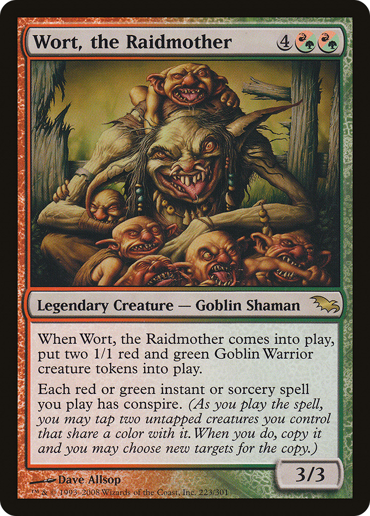 MAGIC: THE GATHERING  - Wort, the Raidmother (SHM-223) - Shadowmoor Foil
