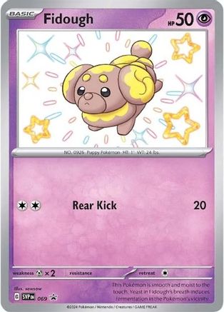 POKEMON TCG - Fidough 069 SV Scarlet & Violet Promo Cards - Promo