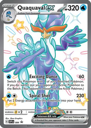 POKEMON TCG - Quaquaval ex 084 SV Scarlet & Violet Promo Cards - Promo