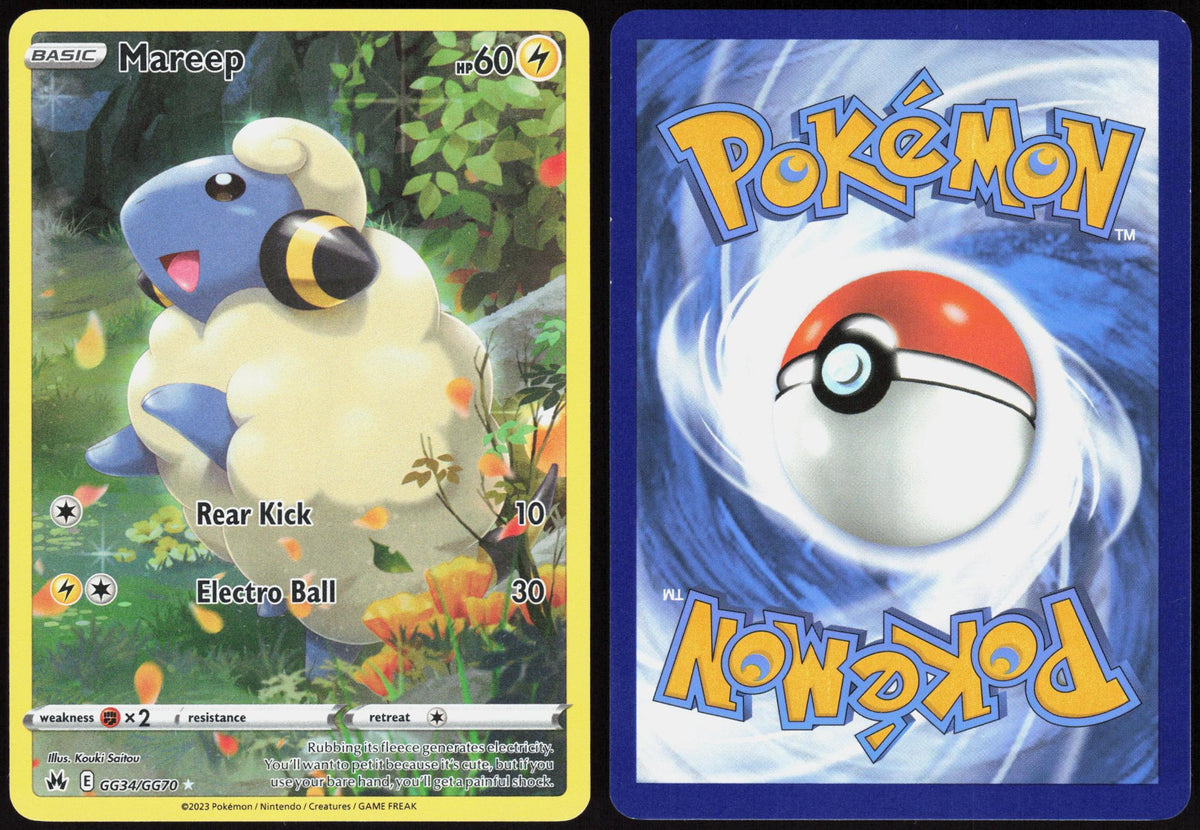 MAREEP GG34/GG70 CROWN ZENITH GALARIAN GALLERY POKEMON HOLO LP
