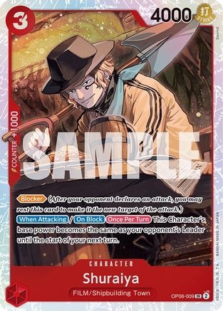 ONE PIECE TCG - Shuraiya OP06-009 Wings of the Captain - Super Rare