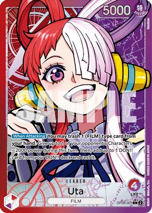ONE PIECE TCG - Uta (Alternate Art) OP06-001 Wings of the Captain - Leader