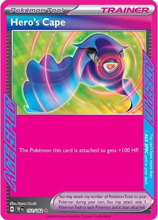 POKEMON TCG - Hero's Cape 152/162 SV05 Temporal Forces - ACE SPEC Rare
