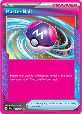 POKEMON TCG - Master Ball 153/162 SV05 Temporal Forces - ACE SPEC Rare