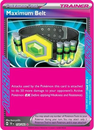 POKEMON TCG - Maximum Belt 154/162 SV05 Temporal Forces - ACE SPEC Rare