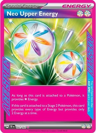 POKEMON TCG - Neo Upper Energy 162/162 SV05 Temporal Forces - ACE SPEC Rare