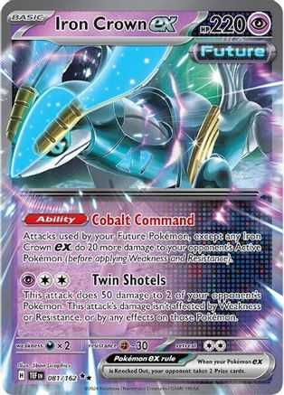 POKEMON TCG - Iron Crown ex 081/162 SV05 Temporal Forces - Double Rare