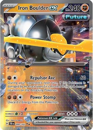 POKEMON TCG - Iron Boulder ex 099/162 SV05 Temporal Forces - Double Rare