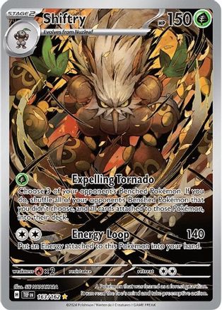 POKEMON TCG - Shiftry 163/162 SV05 Temporal Forces - Illustration Rare